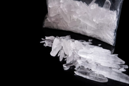 Methamphetamin-Kristall